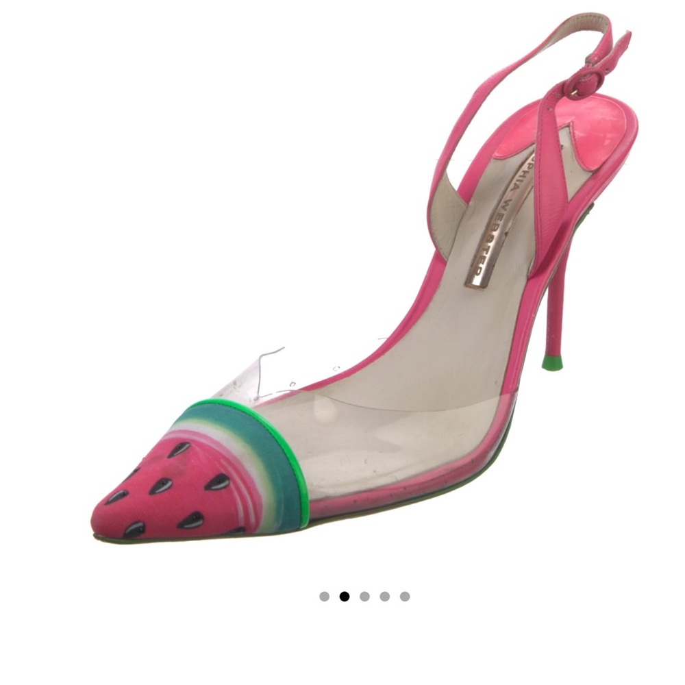 Sophia Webster PVC Slingback Pumps